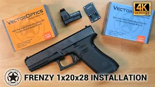 How to Mount the Vector Optics Frenzy 1x20x28 Red Dot Sight on a Glock Pistol ?