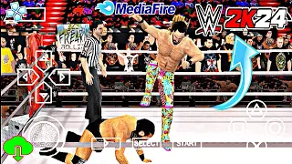 WWE 2K24 PSP ISO RELEASED || WWE 2K24 PPSSPP UPDATE PATCH ANDROID || SETH ROLLINS vs DREW McINTYRE