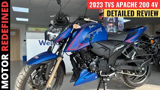 2023 TVS RTR Apache 200 4V Detailed Review | Price, Mileage, Features & Exhaust Sound.