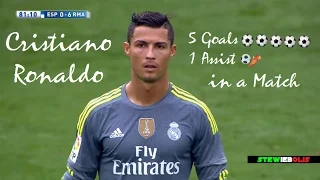 Cristiano Ronaldo ● 5 Goals & 1 Assist in a Match ● Simply Unstoppable ● 1080i HD #CristianoRonaldo