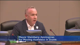 Mayor Steinberg Apologizes After Police Move Homeless Outside City Hall During Storm