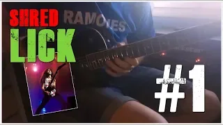 Shred Lick #1: In MEGADETH Marty Friedman´s HANGAR 18 Style Sweep Picking Arpeggio in D (Re) MINOR