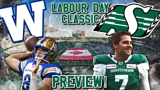 Week 13 Labour Day Classic! Winnipeg Blue Bombers Vs Saskatchewan Roughriders!