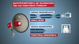 Де заховатися під час повітряної тривоги у багатоповерхівці