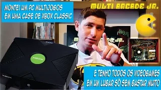 Video Game Caseiro PC multi jogos em case de Xbox classic