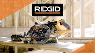 RIDGID Power Tools- 18V Brushless 7-1/4 in. Rear Handle Circular Saw (R8658)