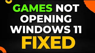 Game Not Opening Windows 11