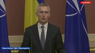 Зустріч Президента України та Генерального секретаря НАТО з представниками ЗМІ