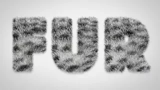 How To Create a Furry Text Effect in Photoshop