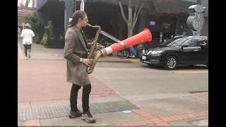 Moon Hooch - Traffic Cone Saxophone Episode 1