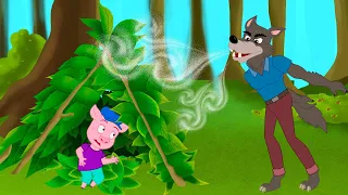 Drei kleine Schweinchen und Wolfsgeschichten | Märchen für Kinder | Gute Nacht Geschichte