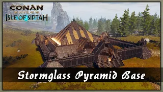 HOW TO BUILD A STORMGLASS PYRAMID BASE [SPEED BUILD] - CONAN EXILES