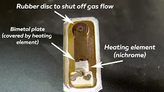 Oven safety gas valve. How it works. Gas valve teardown