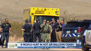9 Hurt in hot air balloon crash