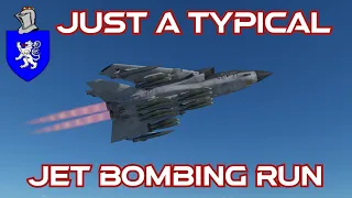 Just A Typical Jet Bombing Run In War Thunder