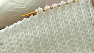 Amazing 👌💯 Very easy Tunisian crochet baby blanket model narration #tunisiancrochet