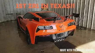 1st ZR1 In Texas! Quick Walkaround/ Startup and Interior