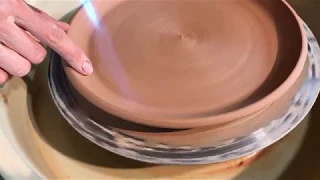 🍯 Плоская тарелка из глины цвета чайной розы Обучение гончарству Волшебство керамики