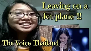 Leaving On A Jet Plane - วี ไวโอเลต The Voice REACTION