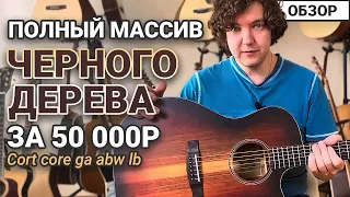Обзор гитары Cort CORE! Полный массив из Черного дерева за 50 000 рублей!