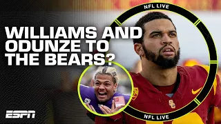 Caleb Williams & Rome Odunze to the Bears?! How Chicago could draft in the first round 👀 | NFL Live