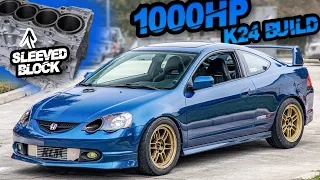 1000HP Honda K24 Build! | AWD Turbo Acura RSX (Engine Build Part 1) - Ep.13