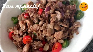 Pork Sisig Gamit Ang Laman-loob ng Baboy  (Easy To Cook Recipe) | Easy Cooking Recipes ASMR