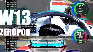 Lewis Hamilton Onboard Telemetry - F1 Testing 2022 [Day 1]