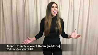 Jenna Flaherty Vocal Demo (Mixed Belt) of World Burn from MEAN GIRLS