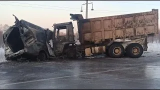 На самосвале в скорую: 4 медработника погибли в огненном ДТП в Томской области
