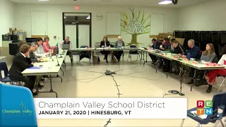 CVSD School Board Budget Meeting: January 21, 2020