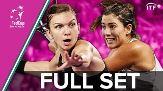 13 MINUTE GAME Proves Decisive | Halep vs Muguruza FULL SET | Romania vs Spain | Fed Cup 2015 | ITF