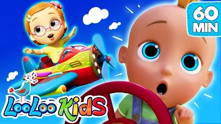 Vehicles & More Kids Tunes | 1-Hour LooLoo Kids Nursery Rhymes Compilation