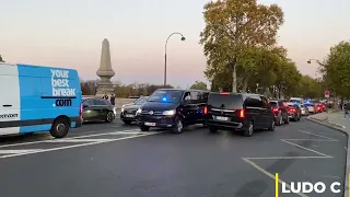 Police ; Convoi de la BRI en urgence  Police task force convoy responding in Paris