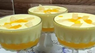 Pineapple Dessert | pineapple | Dessert | Jello Mousse | Easy Cook Book | Nazish Mukaddam.