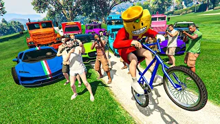 TODOS CONTRA MI EN BICI! NO PUEDO PASAR!! QUITATE!! - GTA 5 ONLINE