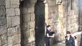 Bagpipes in Santiago, Spain