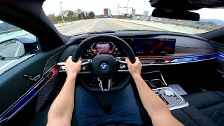 New BMW i7 Electric 2023 Test Drive POV | Ambience Binaural Sound