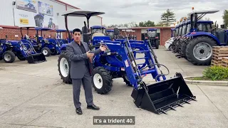 TRIDENT 40HP tractor features and controls