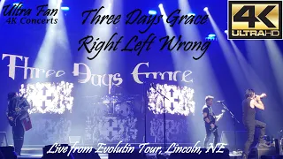 Three Days Grace - Right Left Wrong Live from Evolution Tour Lincoln