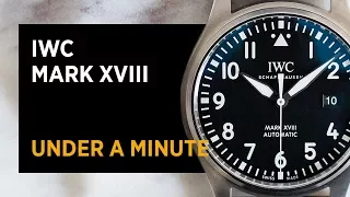 IWC Mark XVIII In Under A Minute