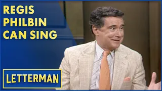 Regis Philbin Talks About His "Live" Show And Record Contract | Letterman
