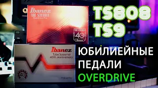 Юбилейные Ibanez TS808 и TS9 40th Anniversary TubeScreamer Overdrive педали. Распаковка, обзор, тест