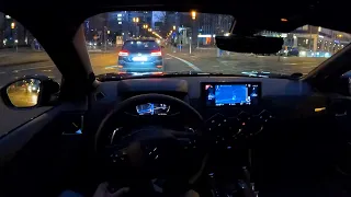 2021 DS3 CROSSBACK BLUEHDI 130 PS NIGHT POV DRIVE FRANKFURT GERMANY (60 FPS)