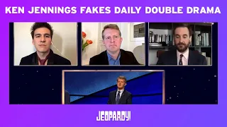 Ken Jennings Fakes Daily Double Drama | JEOPARDY!