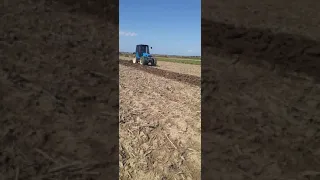 plowing with landini