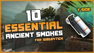 CS:GO - 10 Essential Ancient Smokes for both 128&64tick