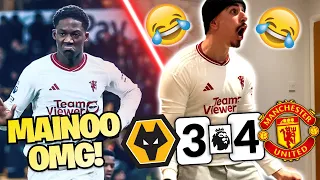 MAN UTD FAN GOES CRAZY 😱 REACTING TO WOLVES 3-4 MANCHESTER UNITED | WOLVES VS MAN UTD MATCH REACTION