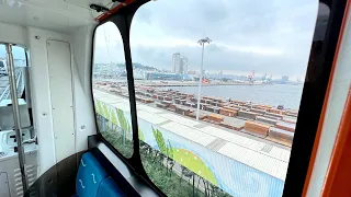 Sea train running on the sea in the city center 🚈 🌊 Incheon, Korea Travel