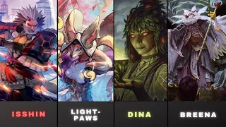 Isshin vs Light-Paws vs Dina vs Breena | EDH/Commander Gameplay #4